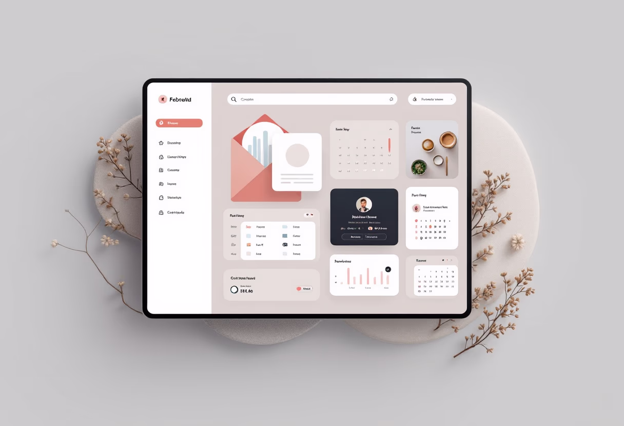<subject>[interface] screenshot of the software interface (for a productivity tools business)</subject>
